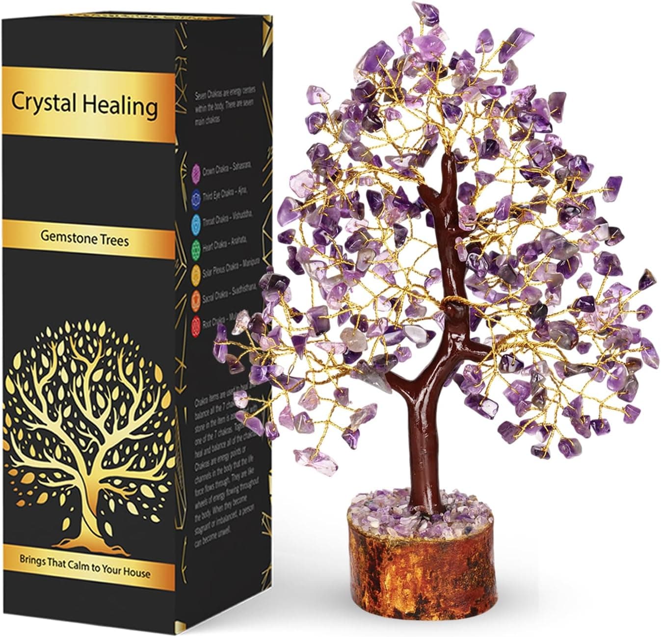 Amethyst Crystal Tree, Healing Crystals And Gemstones, Crystal Gifts For Wome...