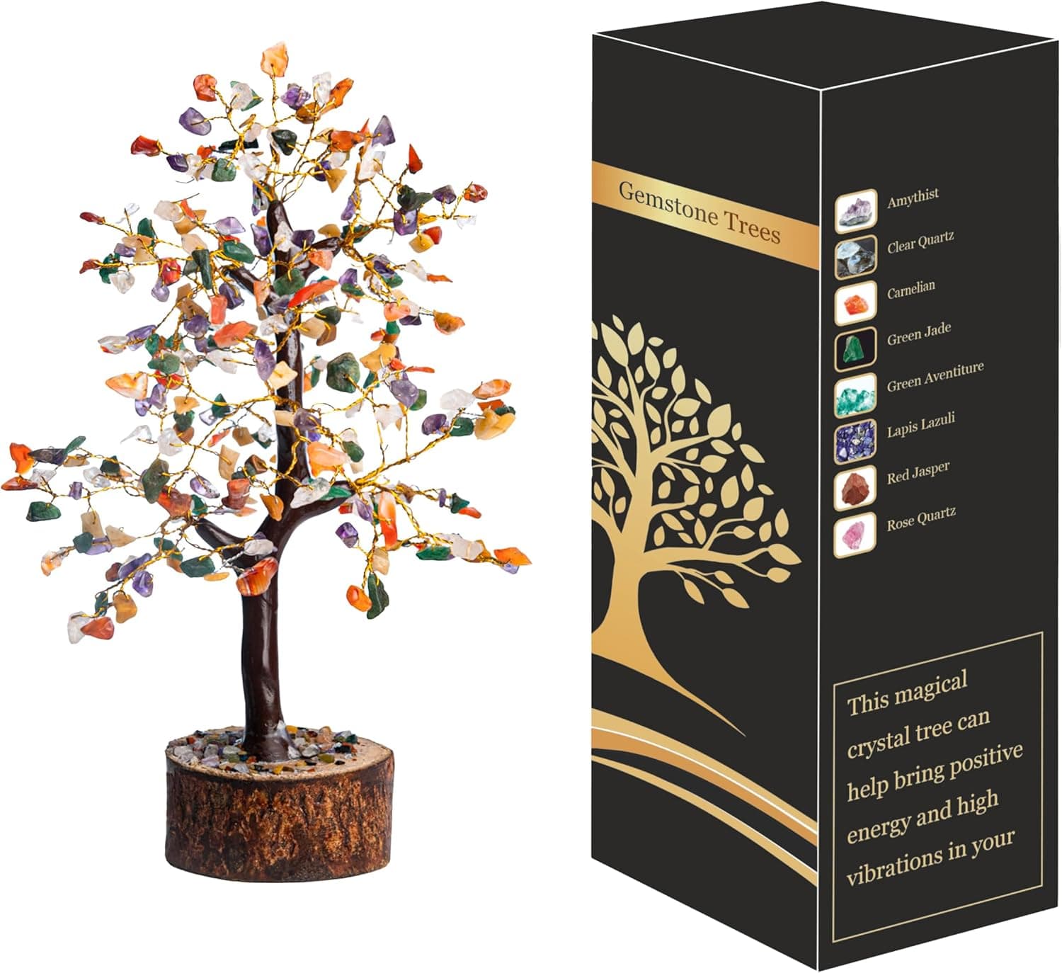 Wonder Care WC Multi Crystal Tree for Positive Energy Home Decorations and He...