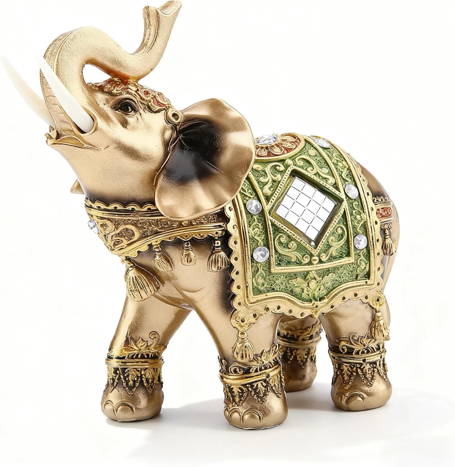TOPINCN Large Feng Shui Elephant Statue, Wealth Collectible Figurine, Elegant...