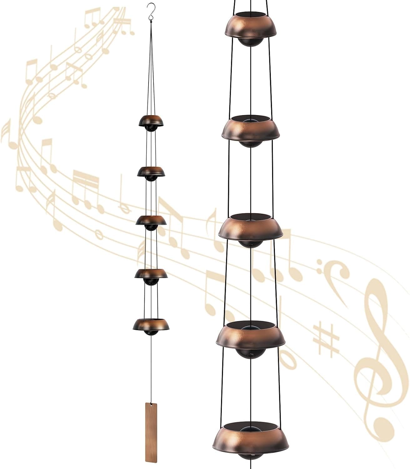 36'' Copper Temple Wind Chime