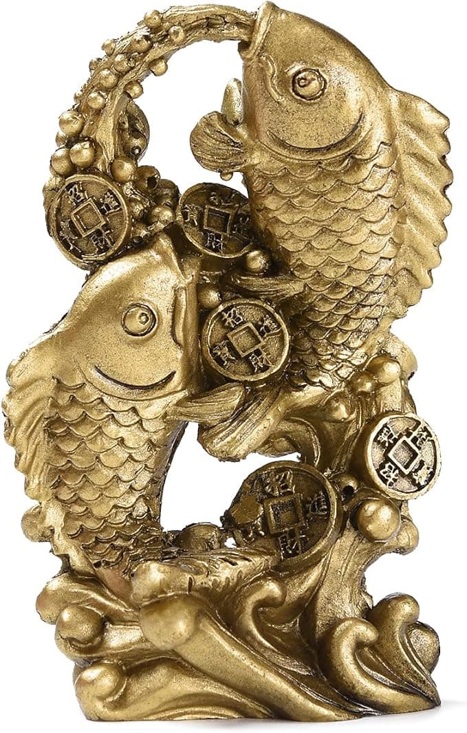 Money Fish Wealth Carp Statue