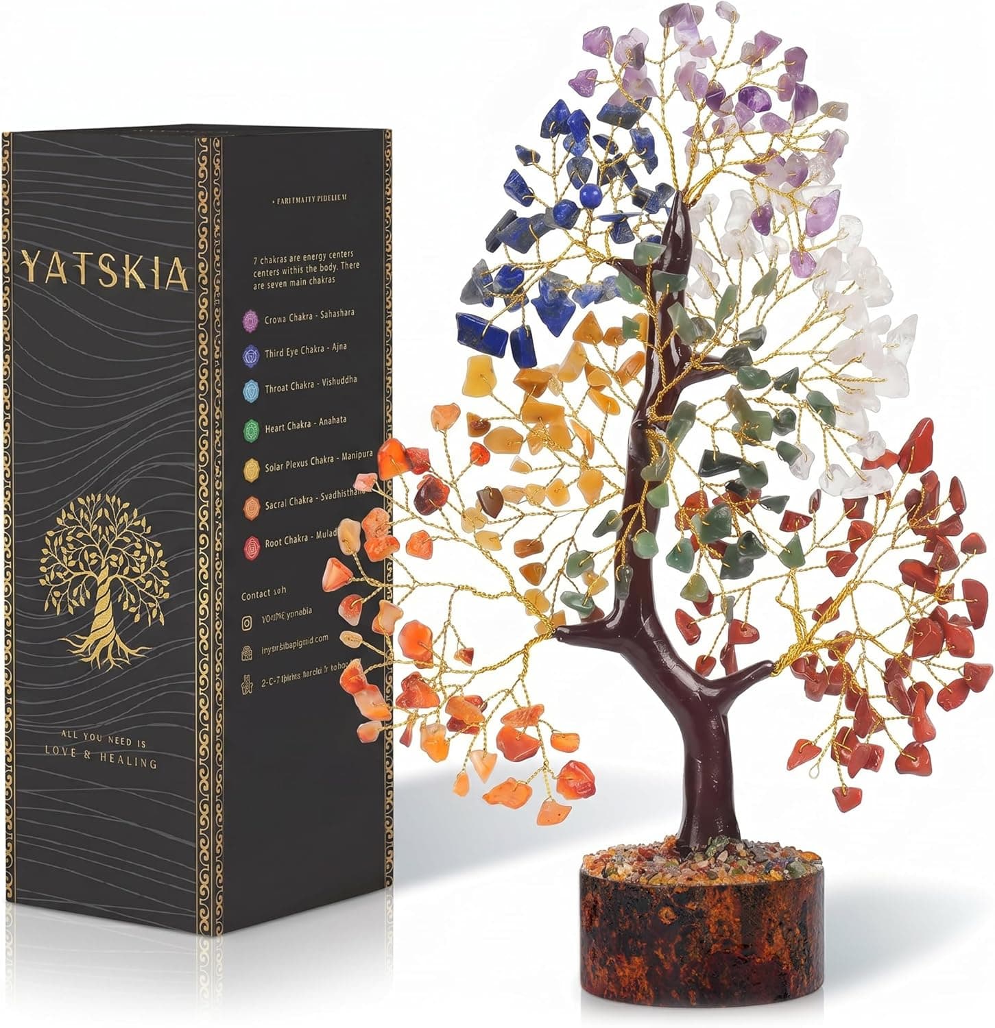 7 Chakra Crystal Tree for Feng Shui