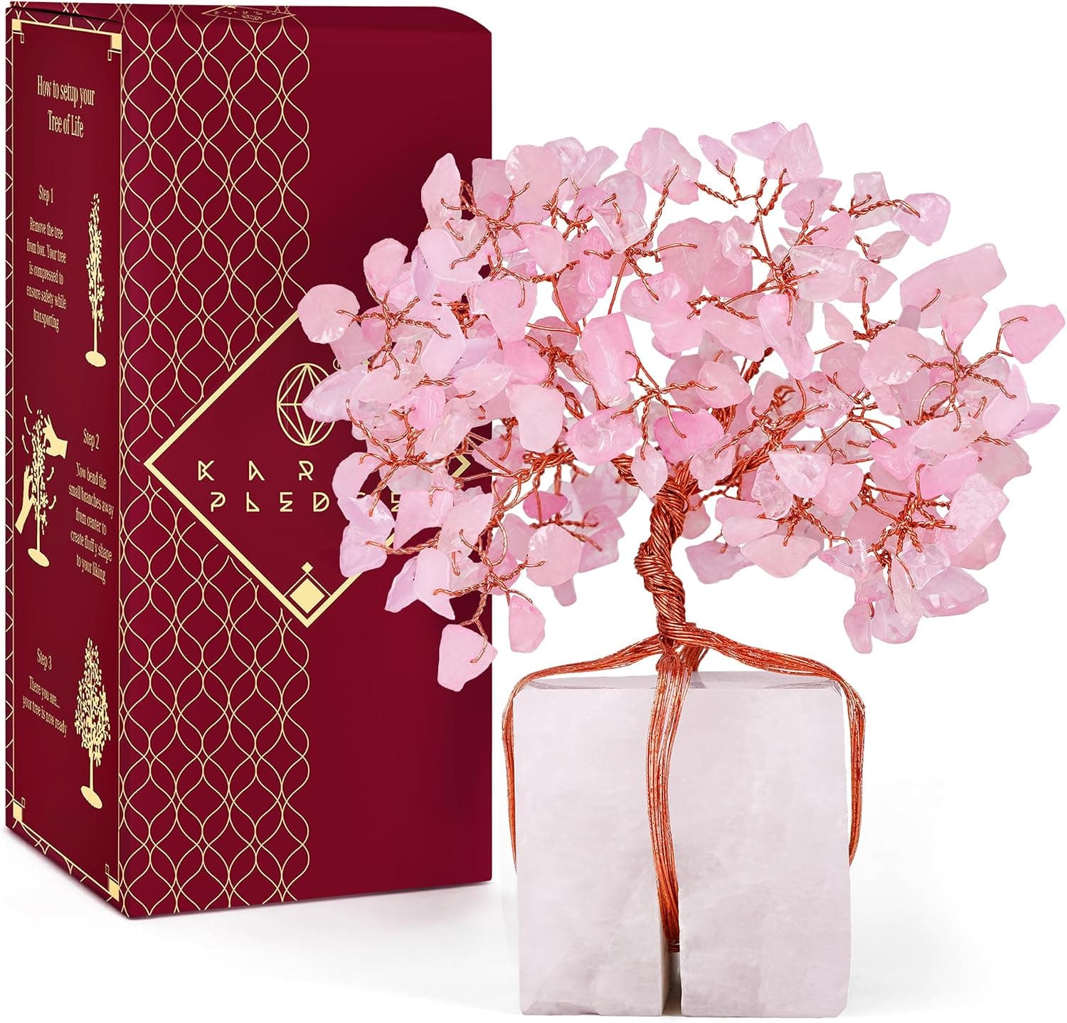 Rose Quartz Tree of Life