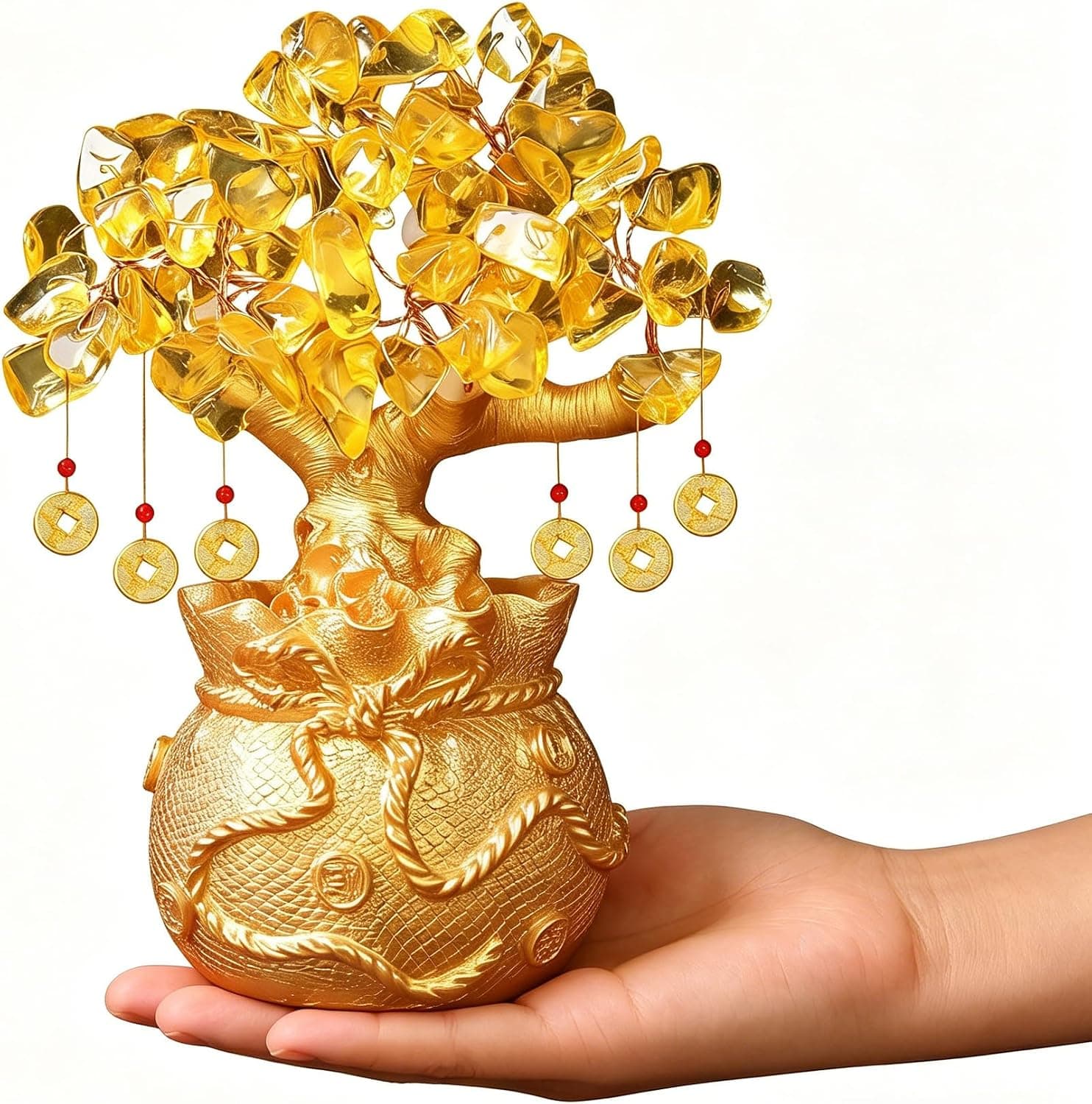 Citrine Money Tree for Wealth Qi