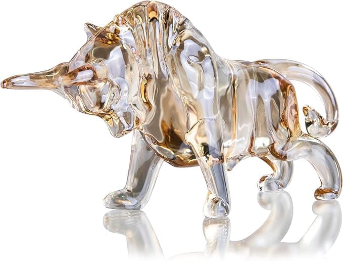 Feng Shui Crystal Bull Figurine